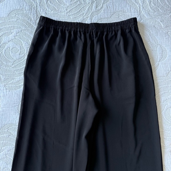 NWT - Madewell - Pull-On Straight Pants in Crepe - True Black - Picture 13 of 14